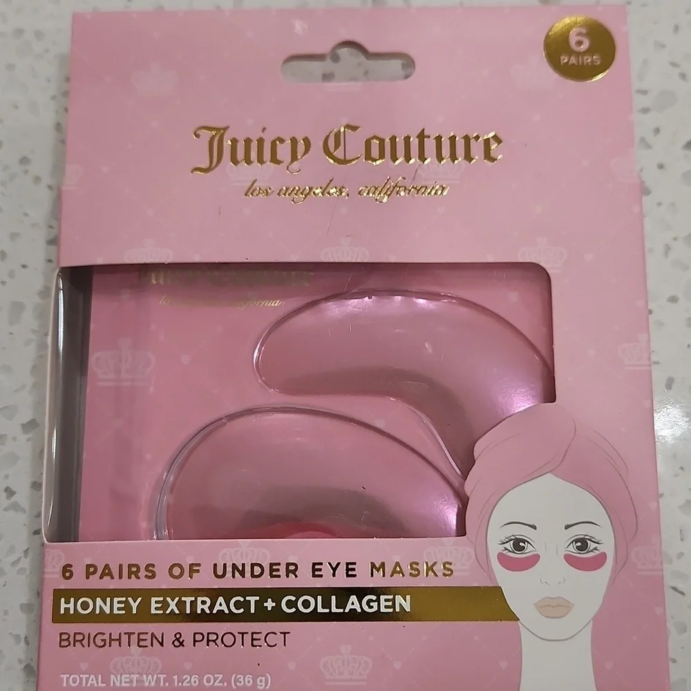🌸▪️Juicy Couture▪️ 6 Pairs Of  Under Eye Honey + Collagen Masks